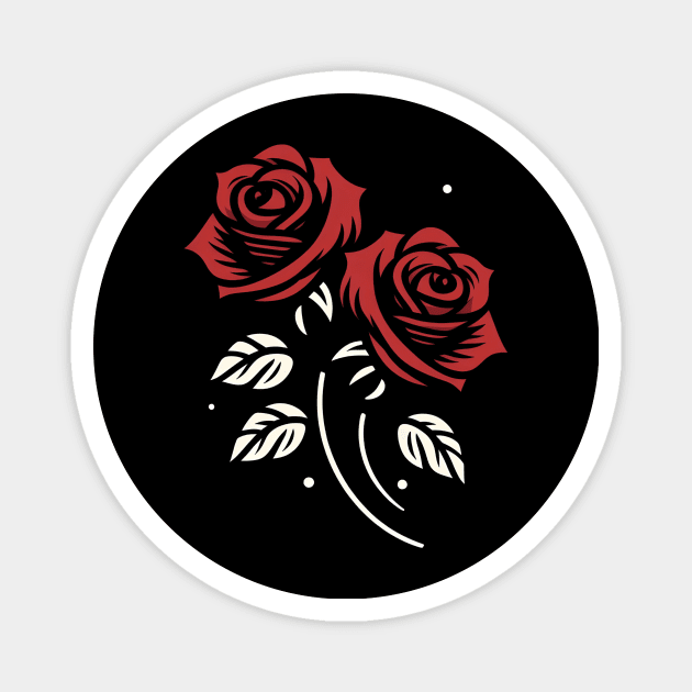 Roses - flowers Magnet by Rizstor